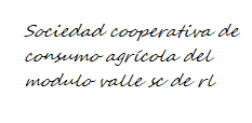 Sociedad cooperativa de consumo agrícola del modulo valle sc de rl logo