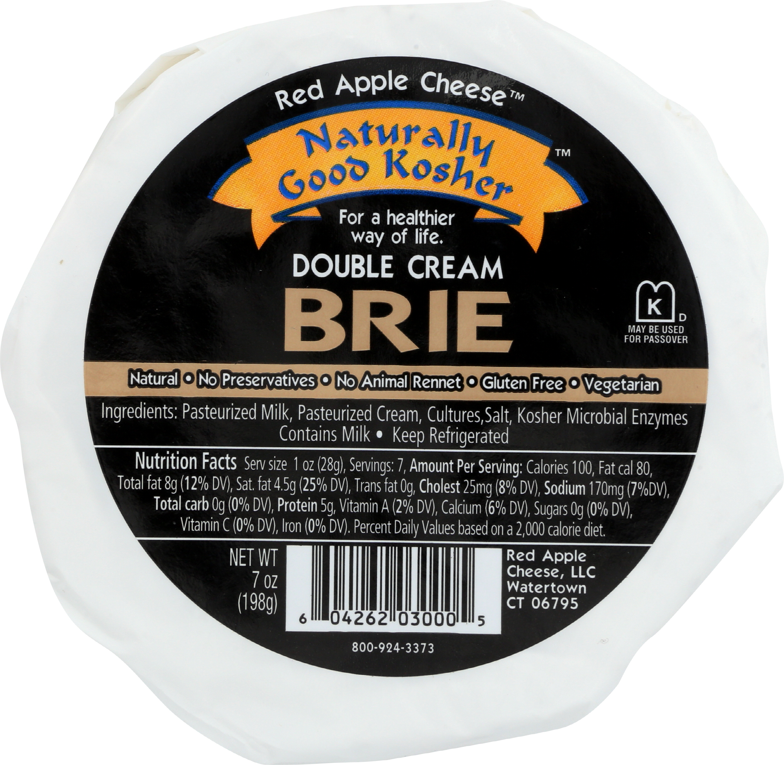Naturally Good Kosher Brie, 5x7oz. rounds product image