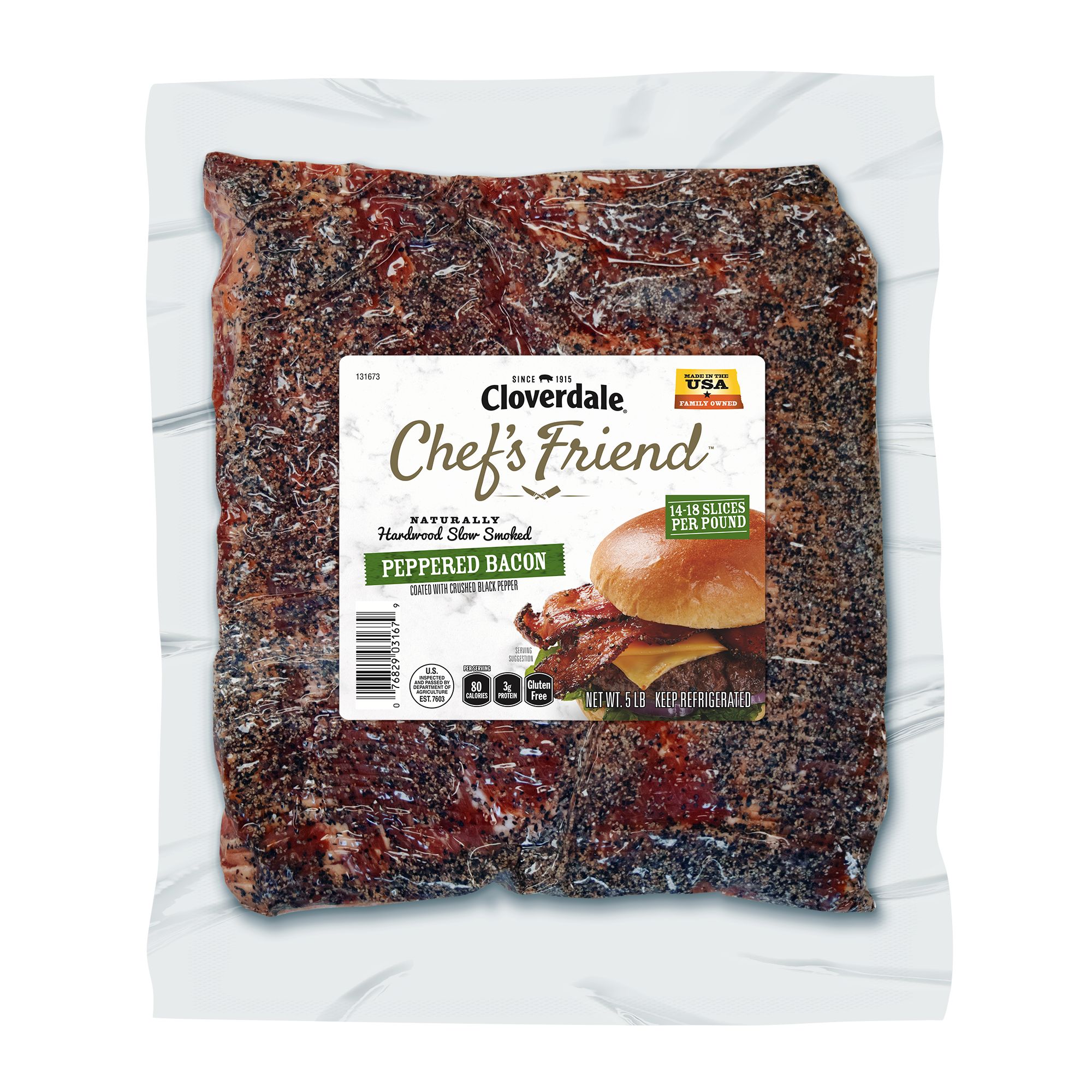 Bacon, Hickory Smoked, Pepper, Stack Pack, 14-18 ct. product image