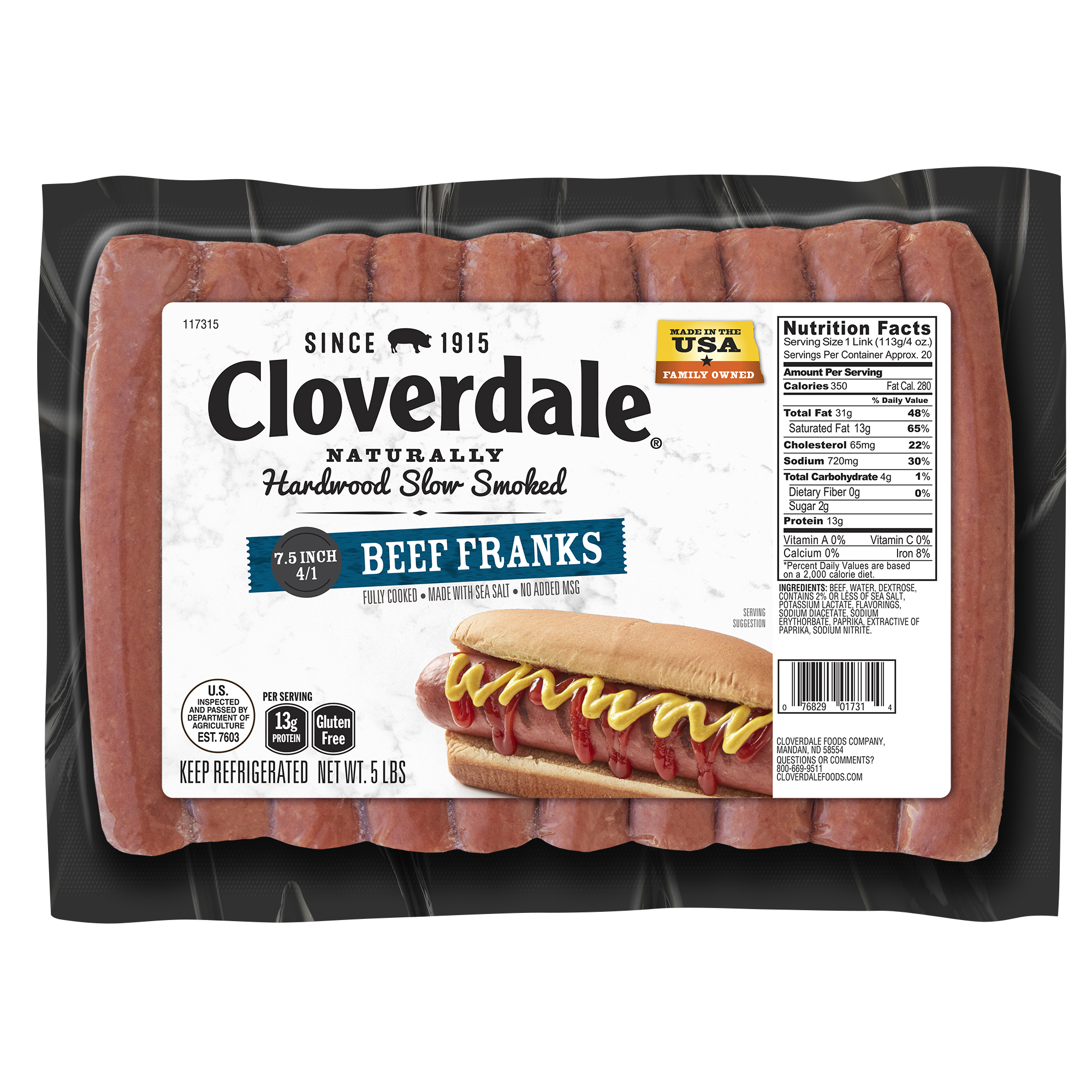 Franks, Beef, 5/1 6 in product image