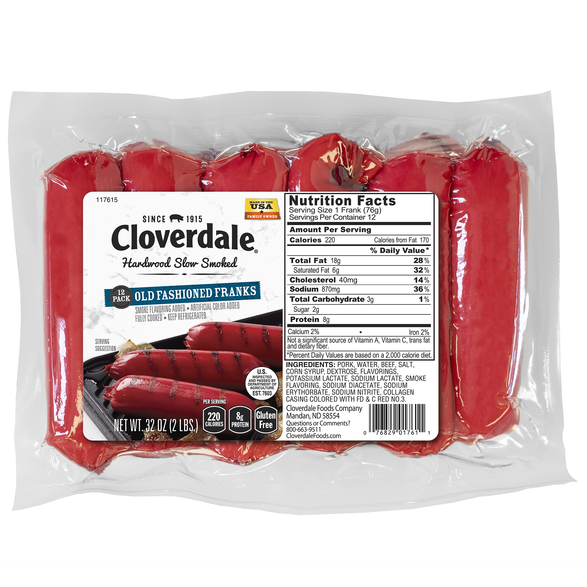 Franks, PWB, Red, 6/1 5.5 in product image
