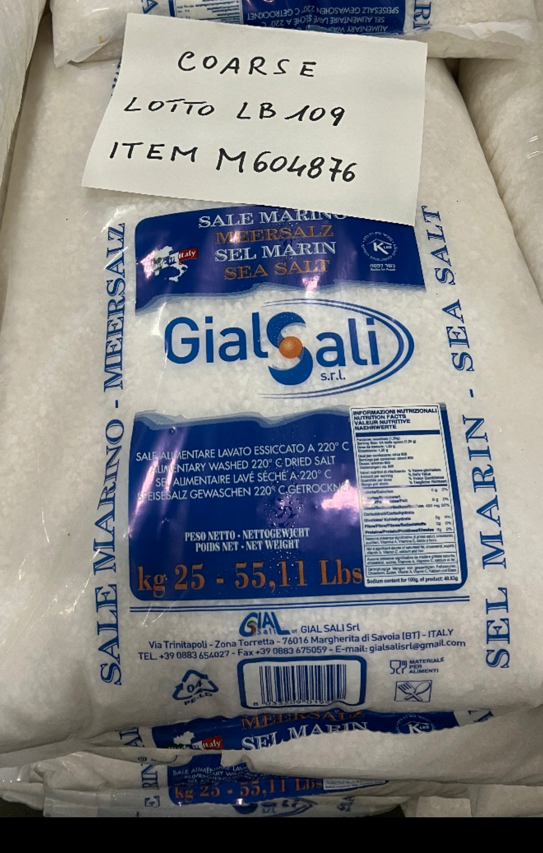 Dried Food Grade Natural Sea Salt product image