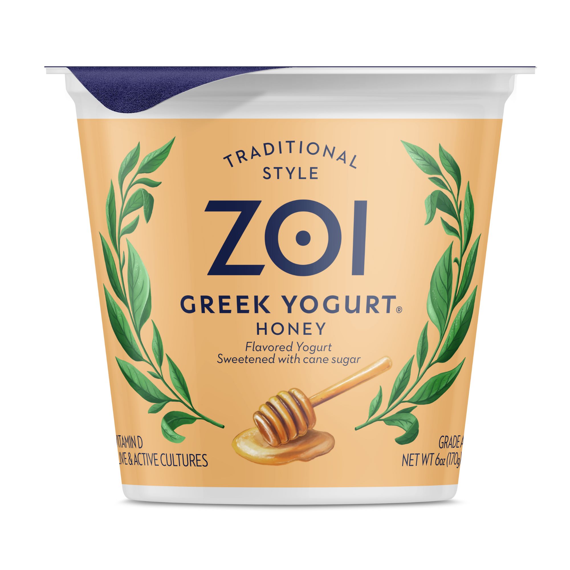 Zoi Greek Honey Yogurt 6oz product image
