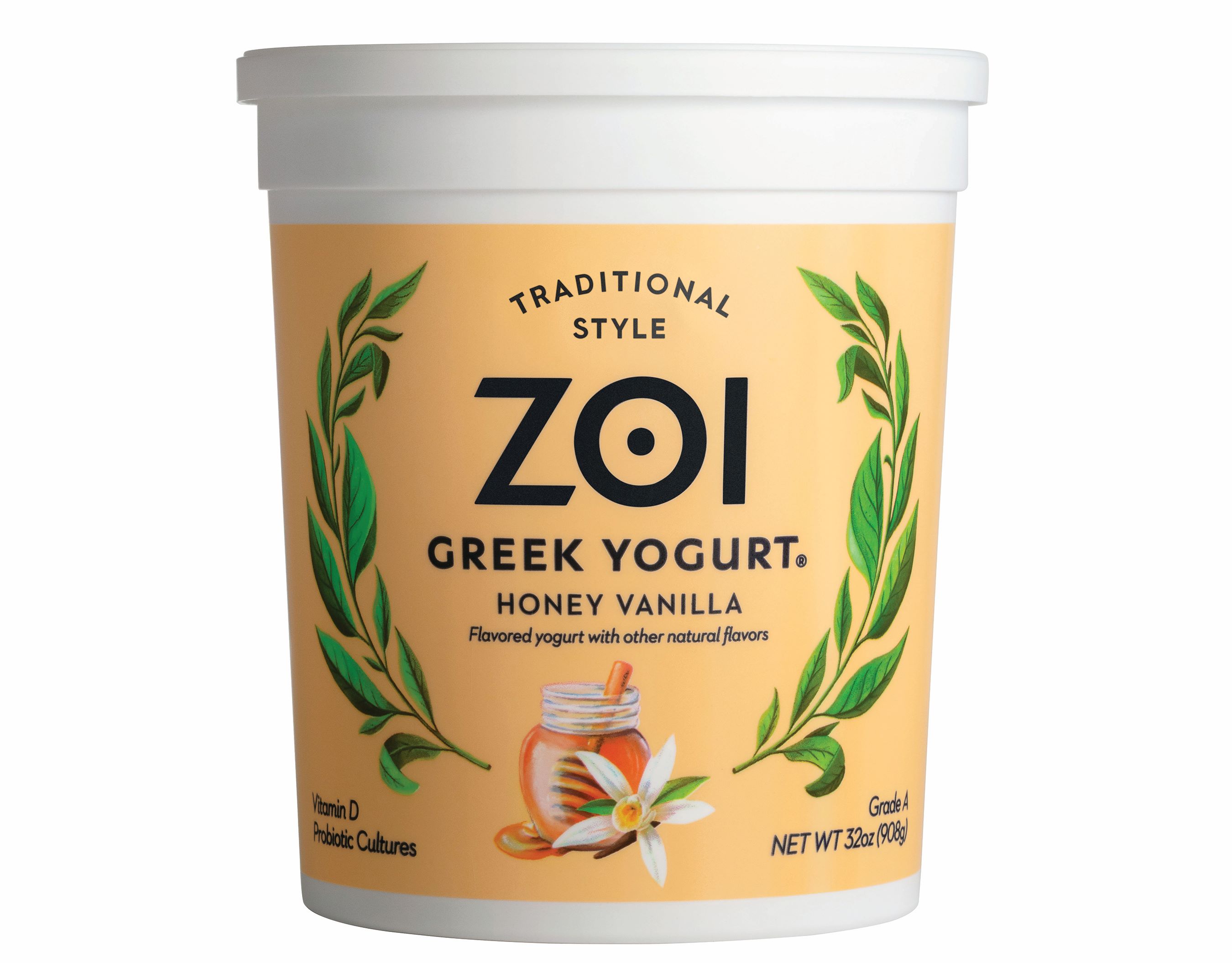 Zoi Greek Honey Vanilla Yogurt 32oz product image