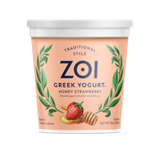 Zoi Greek Honey Strawberry Yogurt 32oz product image