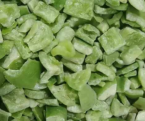IQF Diced Green Bell Peppers 3/8'' product image
