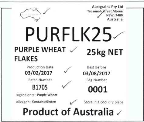 Purple Wheat Flakes product image