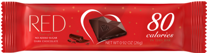 RED Dark chocolate grab & go with 50% reduced calories product image