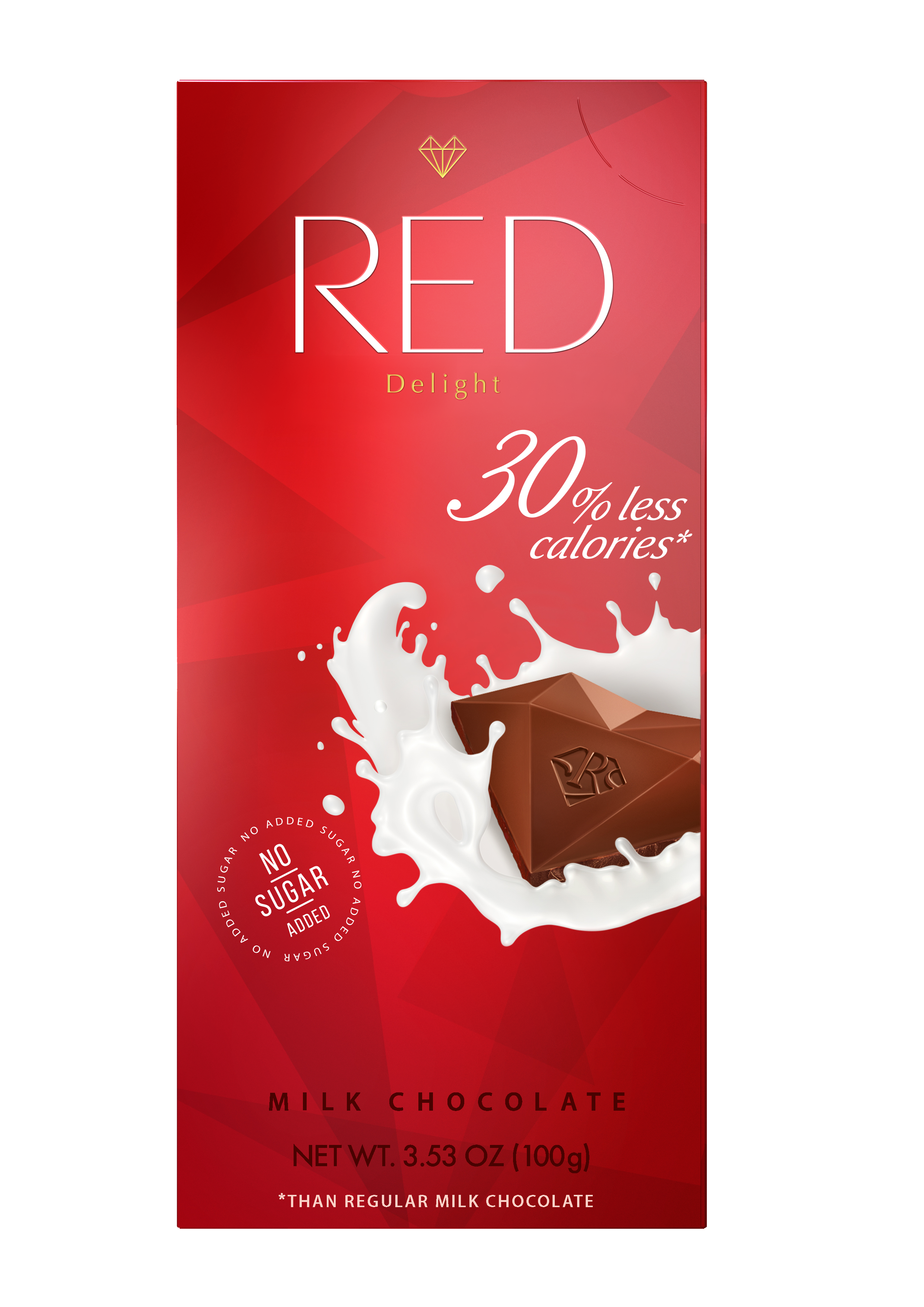 RED Milk chocolate with 35% reduced calories product image