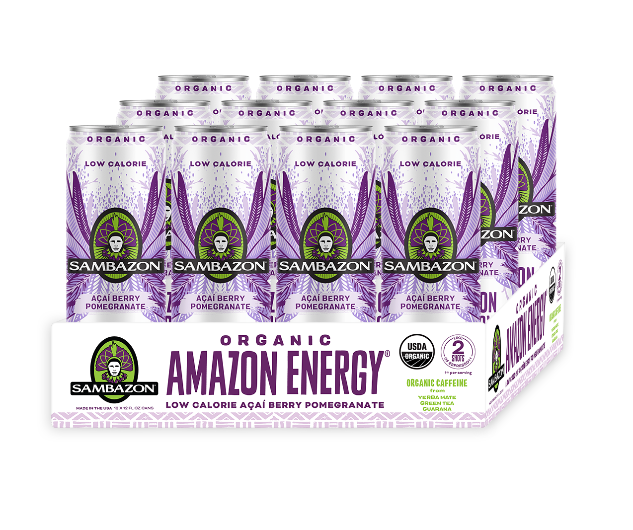 ORG AMAZON ENERGY LOW CALORIE 12OZ 12PK product image