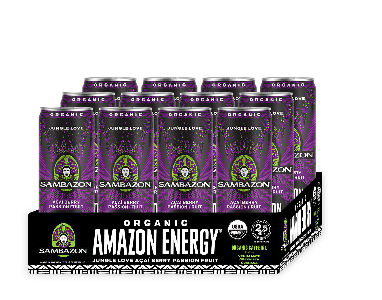 ORG AMAZON ENERGY JUNGLE LOVE 12OZ 12PK product image