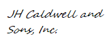 JH Caldwell and Sons, Inc. logo