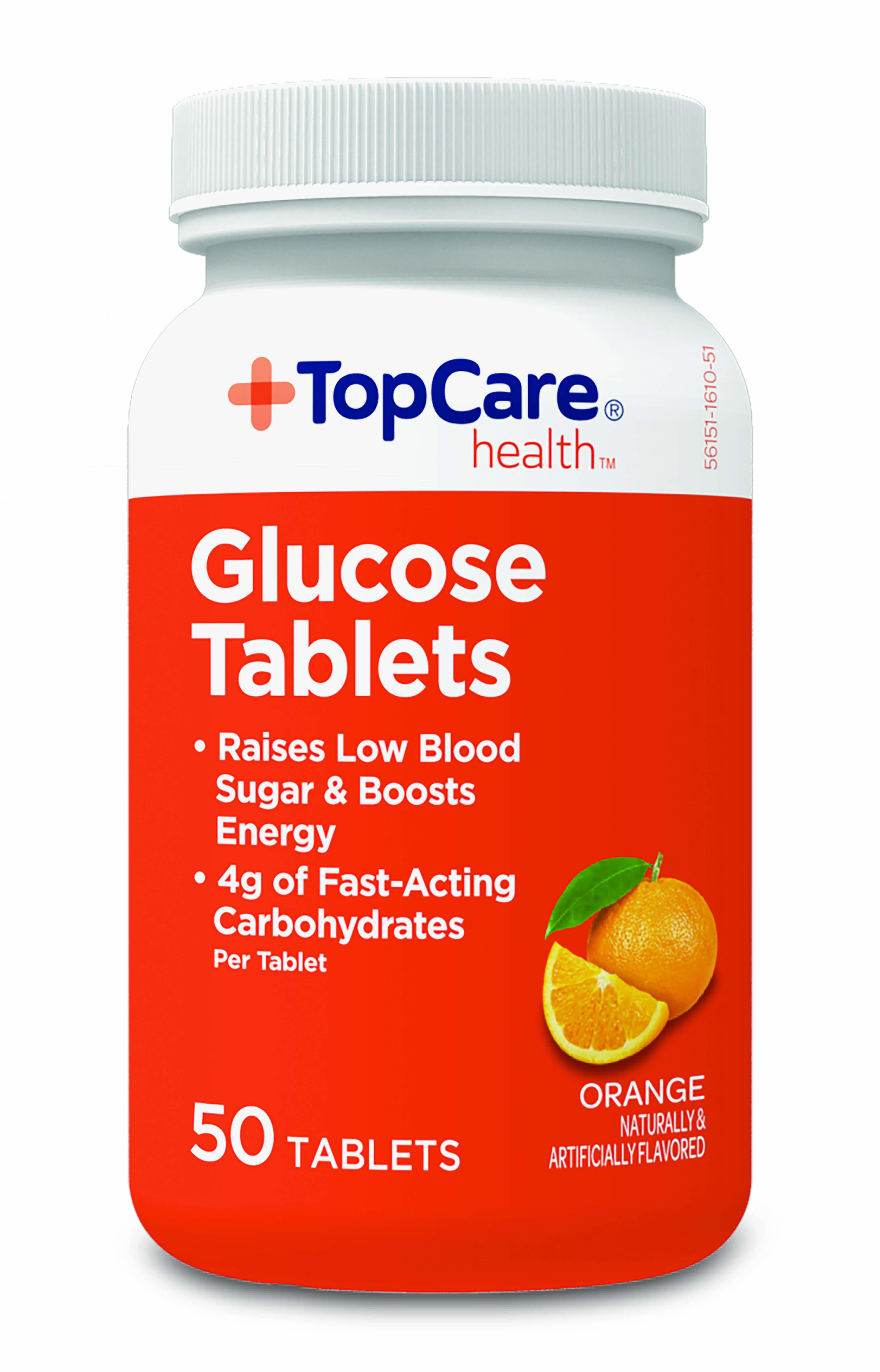 TRUEplus Glucose Tablets, 50ct, Orange product image