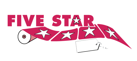 five star label logo