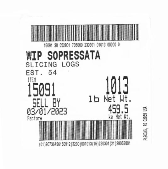 SOPRESSATA SLICING LOG product image