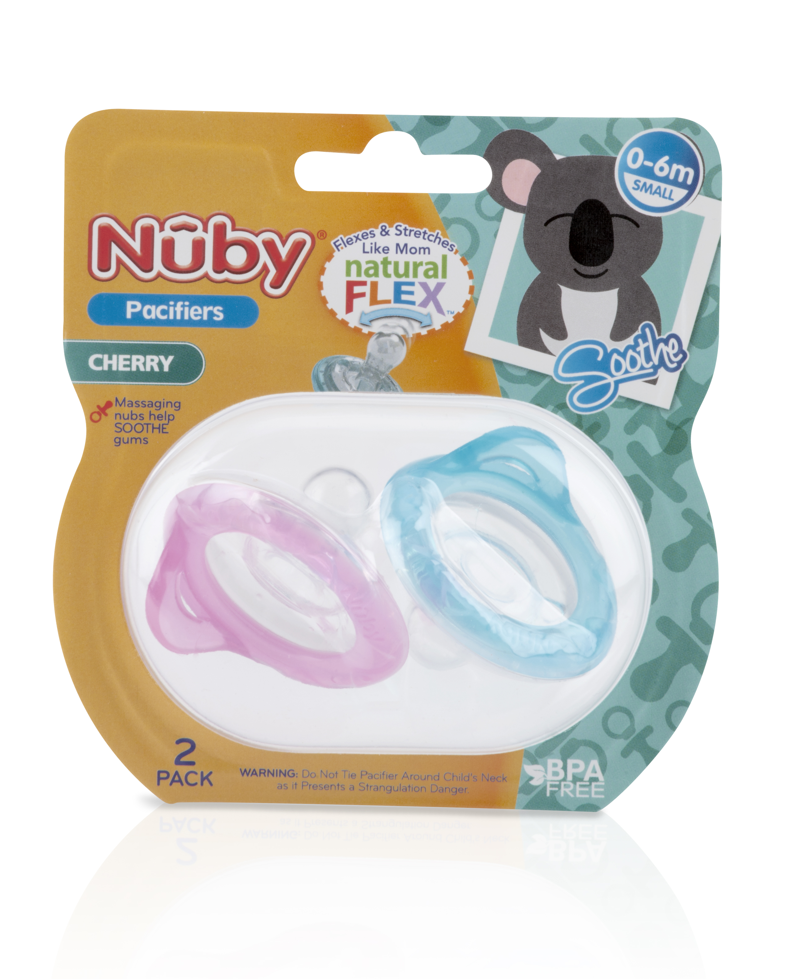 NUBY 2PK FLEX SILICONE PACIFIER product image