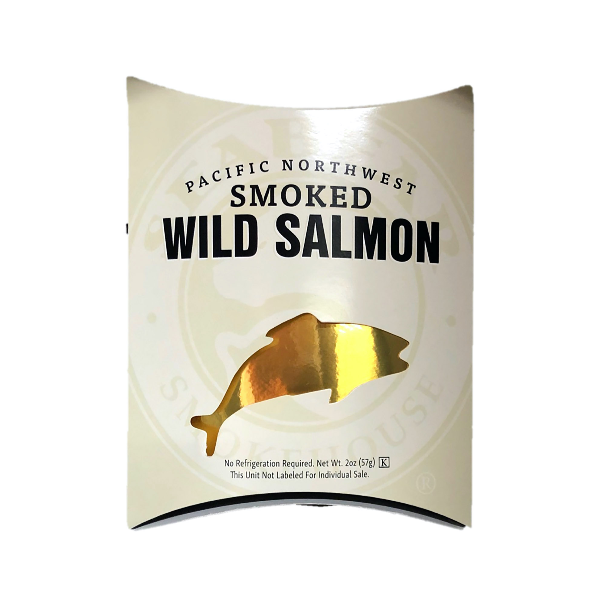 SeaBear Wild Smoked Salmon in 2oz Black and Ivory gift box product image