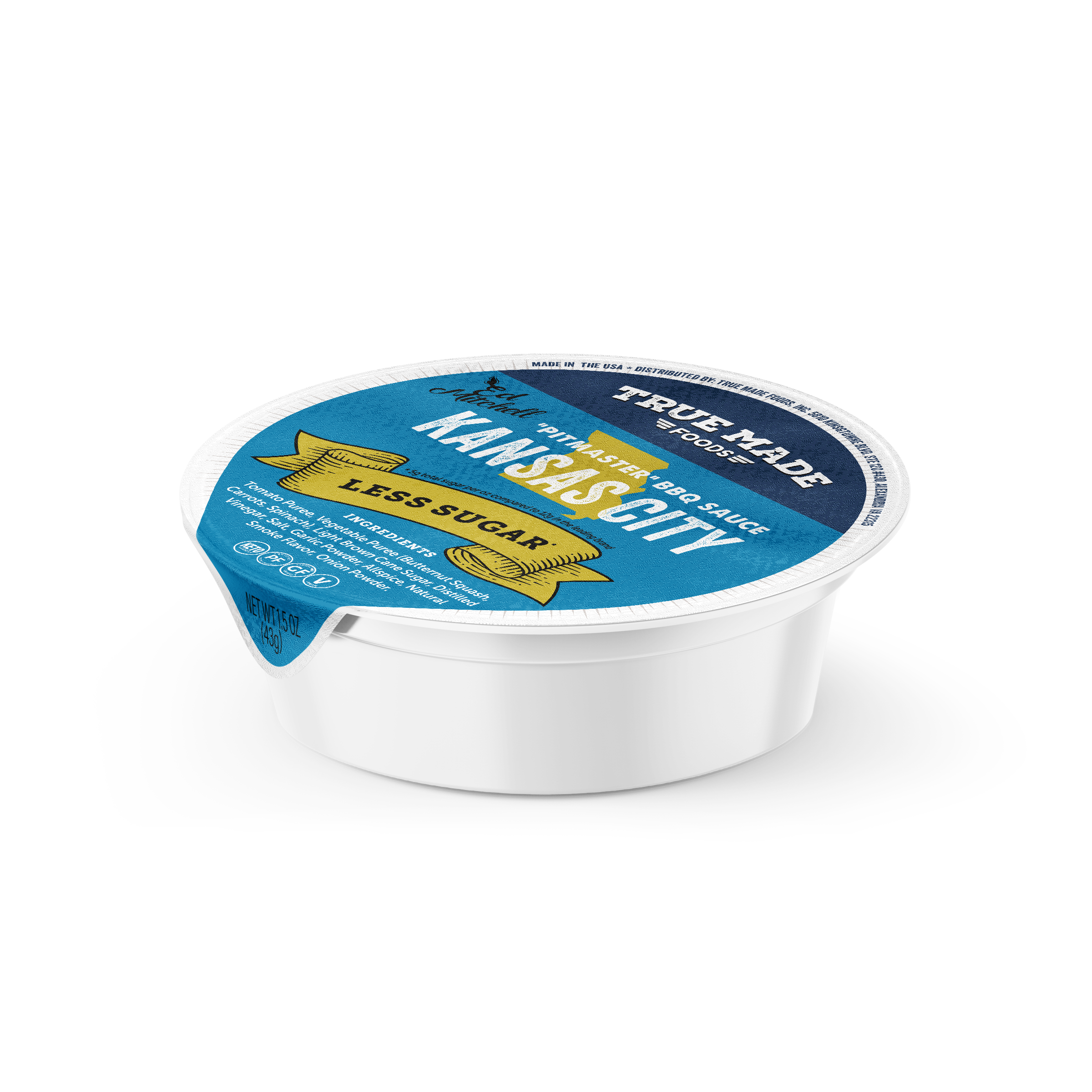 Kansas City-Style BBQ Sauce, Low Sugar, Original, 1.5oz Dip Cup product image