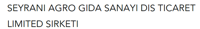 SEYRANİ AGRO GIDA SANAYİ DIŞ TİC. LTD. ŞTİ. logo