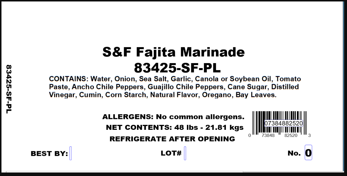 S&F Fajita Marinade product image
