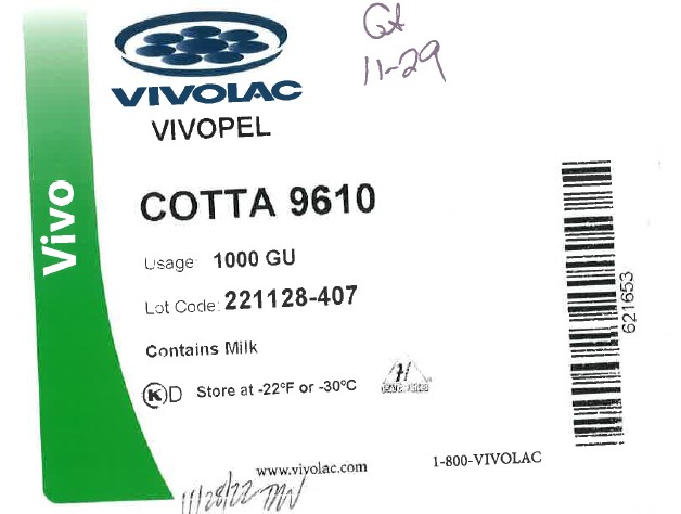 Vivolac Vivopel Cotta 9610 product image