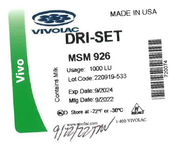 VIVOLAC DRI-SET VIVO MSM 926 (1000) product image