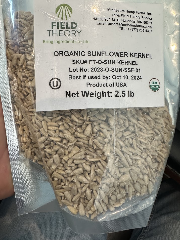 Organic Sunflower Kernel product image