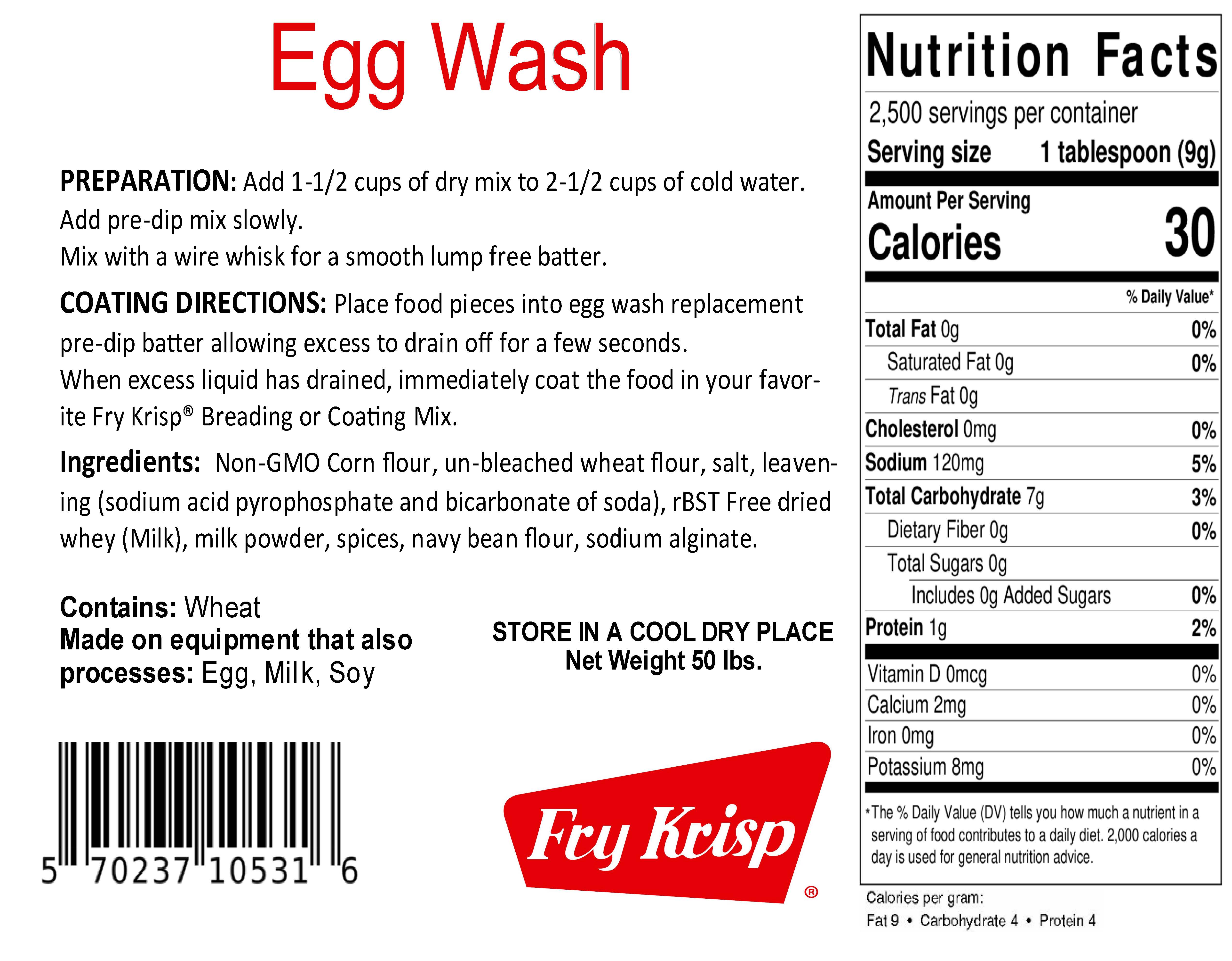 50# Bag - Egg Wash Replacement product image