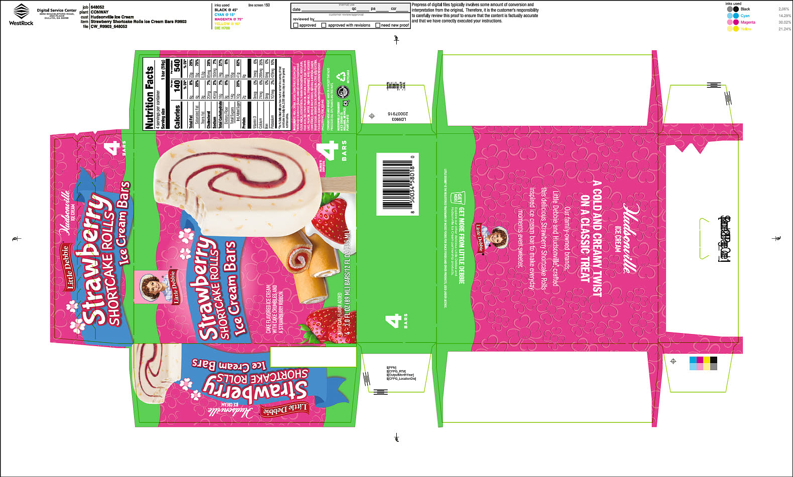 LD Strawberry Shortcake Bar Box product image