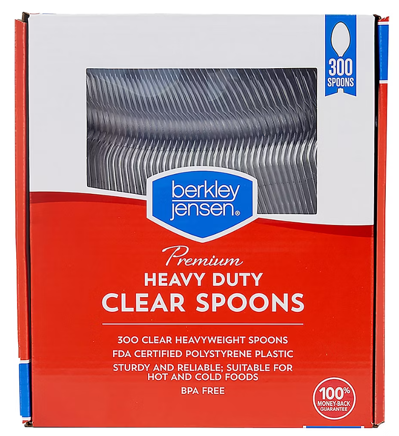 BERKLEY JENSEN CLEAR SPOONS, 300 CT. product image