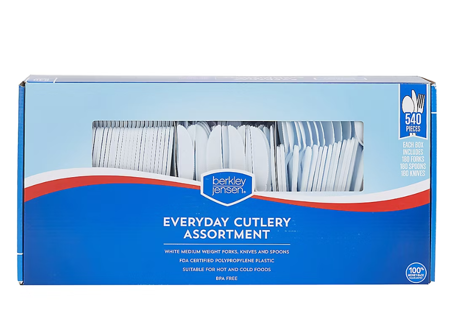 BJ Plastic Cutlery Combo, 540 CT product image