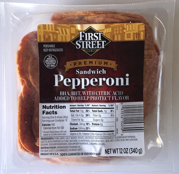 First Street Sliced Sandwich Pepperoni - 12/12 oz (SF# 45975) product image