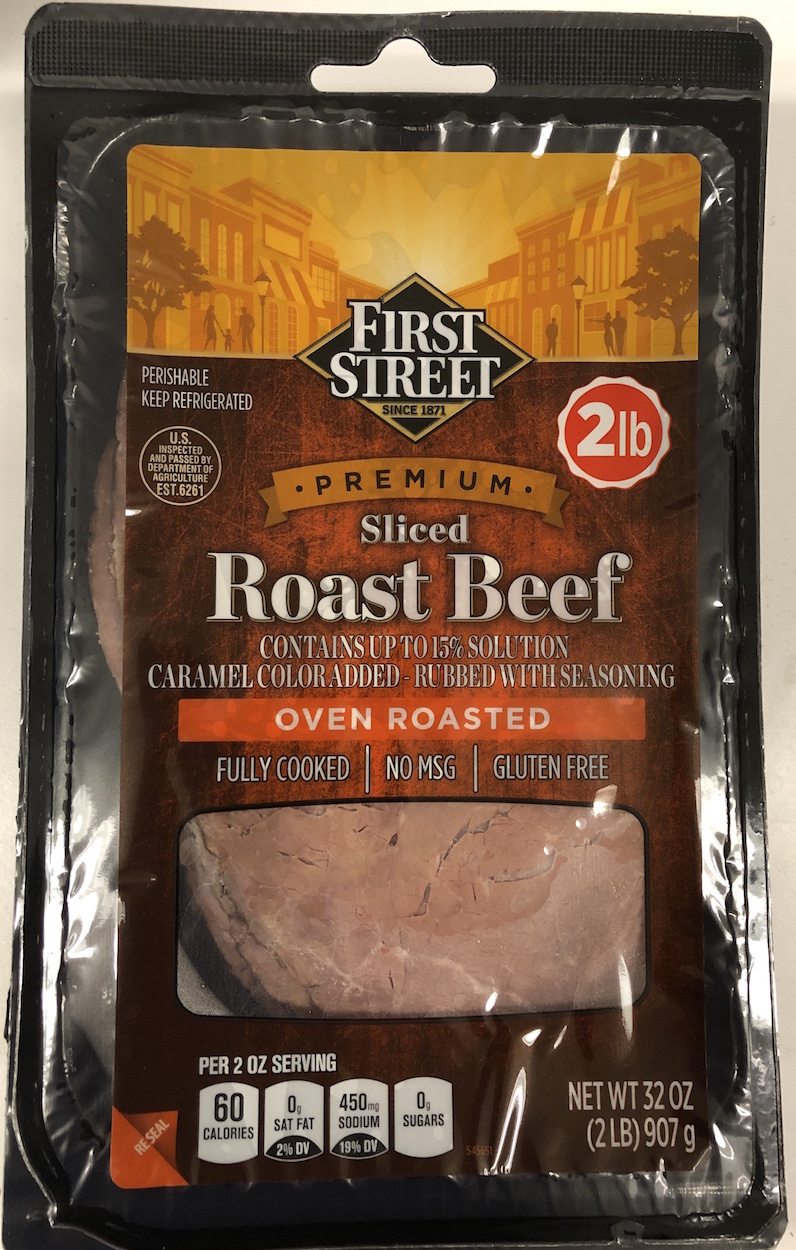 First Street Sliced Oven Roasted Roast Beef - 6/2# (SWS# 37799; SVH# 4492636) product image