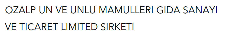 ÖZALP UN VE UNLU MAMÜLLERİ GIDA SAN. VE TİC. LTD. ŞTİ. logo