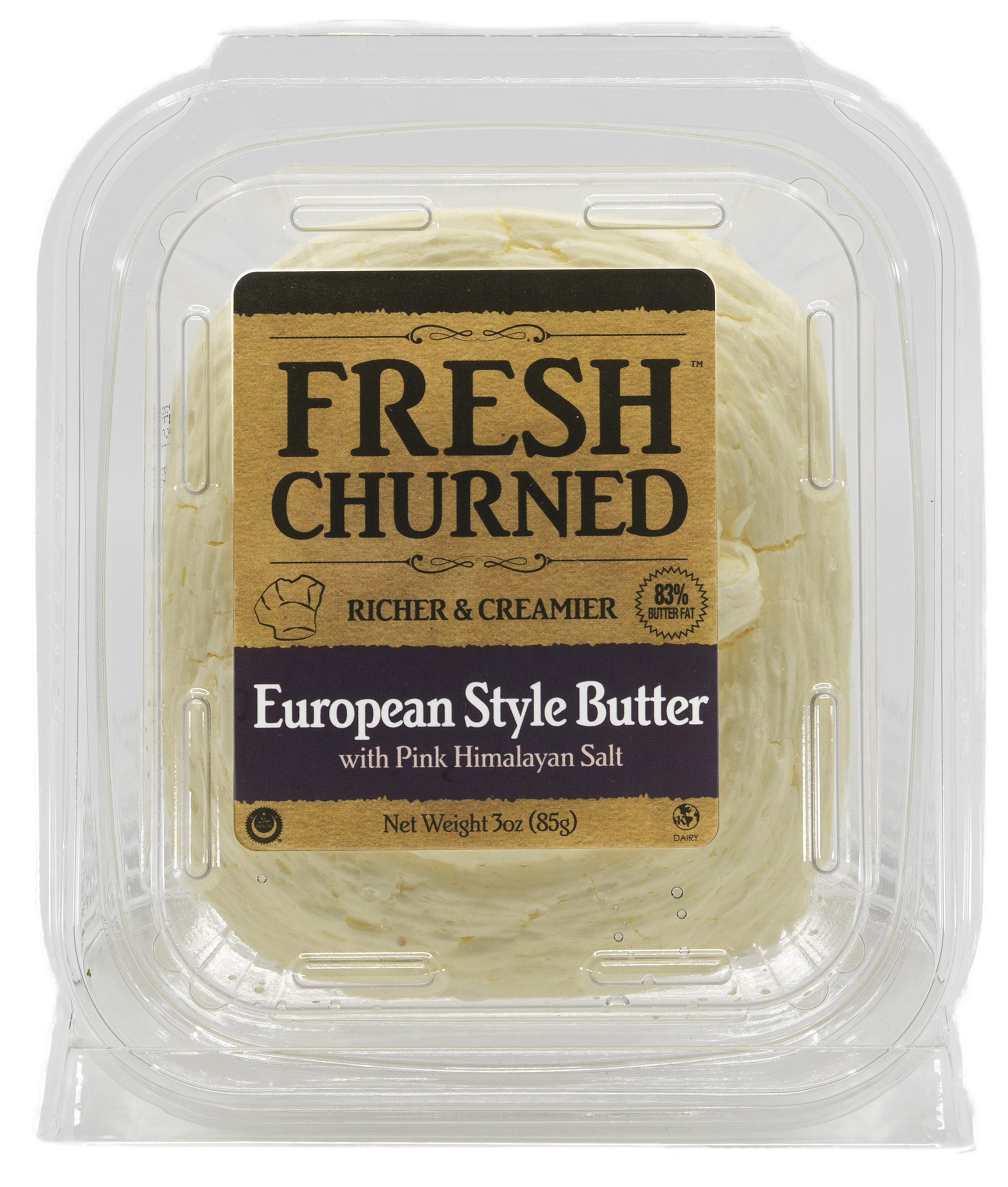 Fresh Churned European Style w/Pink Himalayan Salt Butter product image